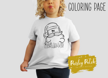 Load image into Gallery viewer, Youth Ho Ho Ho Coloring Shirt
