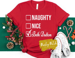 Naughty, Nice, Beth